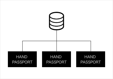 HANDPASSPORT ネットワーク例