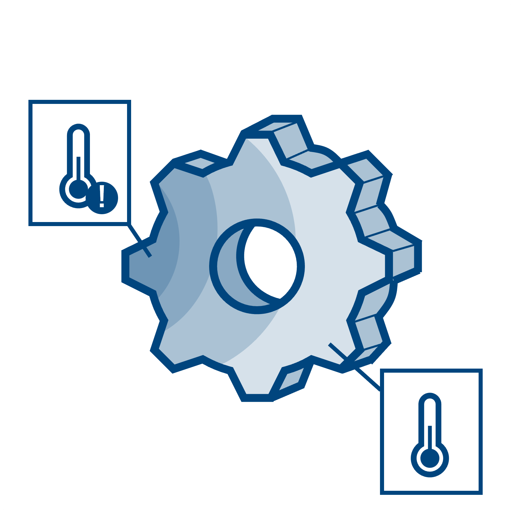 温度データと3D図⾯データを重ね合わせて、3次元温度データを作成